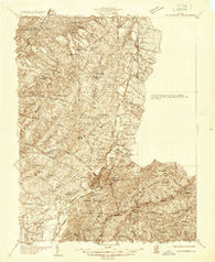 Waynesboro Virginia Historical topographic map, 1:48000 scale, 15 X 15 Minute, Year 1934