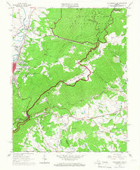 Waynesboro East Virginia Historical topographic map, 1:24000 scale, 7.5 X 7.5 Minute, Year 1964