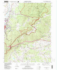 Waynesboro East Virginia Historical topographic map, 1:24000 scale, 7.5 X 7.5 Minute, Year 1997