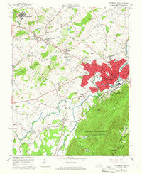 Waynesboro West Virginia Historical topographic map, 1:24000 scale, 7.5 X 7.5 Minute, Year 1964