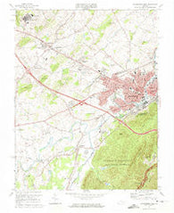 Waynesboro West Virginia Historical topographic map, 1:24000 scale, 7.5 X 7.5 Minute, Year 1973