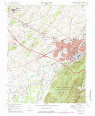 Waynesboro West Virginia Historical topographic map, 1:24000 scale, 7.5 X 7.5 Minute, Year 1973