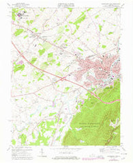 Waynesboro West Virginia Historical topographic map, 1:24000 scale, 7.5 X 7.5 Minute, Year 1973