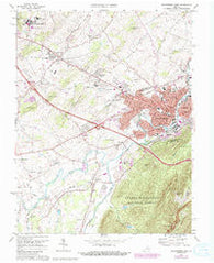Waynesboro West Virginia Historical topographic map, 1:24000 scale, 7.5 X 7.5 Minute, Year 1973