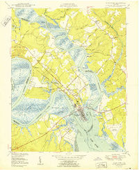 West Point Virginia Historical topographic map, 1:24000 scale, 7.5 X 7.5 Minute, Year 1950