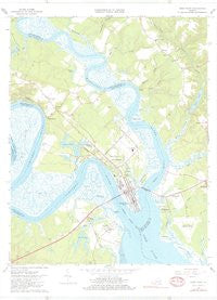 West Point Virginia Historical topographic map, 1:24000 scale, 7.5 X 7.5 Minute, Year 1965