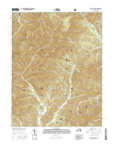 West Augusta Virginia Current topographic map, 1:24000 scale, 7.5 X 7.5 Minute, Year 2016
