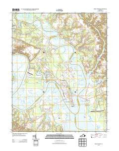 West Point Virginia Historical topographic map, 1:24000 scale, 7.5 X 7.5 Minute, Year 2013