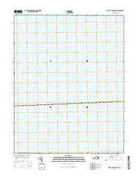 West of Jamesville Virginia Current topographic map, 1:24000 scale, 7.5 X 7.5 Minute, Year 2016