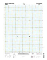 West of Nandua Creek Virginia Current topographic map, 1:24000 scale, 7.5 X 7.5 Minute, Year 2016