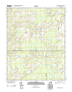 Whaleyville Virginia Historical topographic map, 1:24000 scale, 7.5 X 7.5 Minute, Year 2013