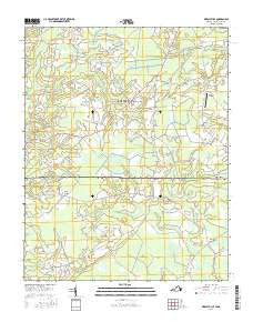 Whaleyville Virginia Current topographic map, 1:24000 scale, 7.5 X 7.5 Minute, Year 2016