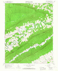 White Gate Virginia Historical topographic map, 1:24000 scale, 7.5 X 7.5 Minute, Year 1965