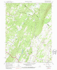 White Hall Virginia Historical topographic map, 1:24000 scale, 7.5 X 7.5 Minute, Year 1965