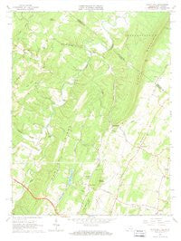 White Hall Virginia Historical topographic map, 1:24000 scale, 7.5 X 7.5 Minute, Year 1965