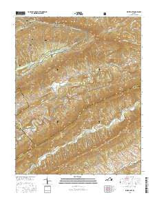 White Gate Virginia Current topographic map, 1:24000 scale, 7.5 X 7.5 Minute, Year 2016