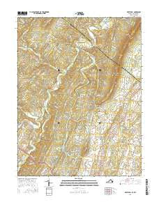 White Hall Virginia Current topographic map, 1:24000 scale, 7.5 X 7.5 Minute, Year 2016