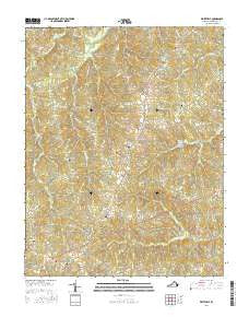 Whiteville Virginia Current topographic map, 1:24000 scale, 7.5 X 7.5 Minute, Year 2016