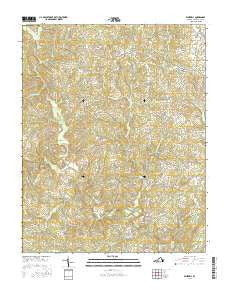 Whitmell Virginia Current topographic map, 1:24000 scale, 7.5 X 7.5 Minute, Year 2016