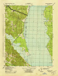 Widewater Virginia Historical topographic map, 1:31680 scale, 7.5 X 7.5 Minute, Year 1944
