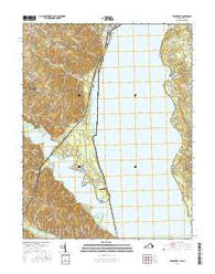 Widewater Virginia Current topographic map, 1:24000 scale, 7.5 X 7.5 Minute, Year 2016