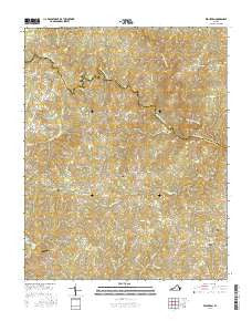 Wightman Virginia Current topographic map, 1:24000 scale, 7.5 X 7.5 Minute, Year 2016