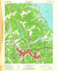 Williamsburg Virginia Historical topographic map, 1:24000 scale, 7.5 X 7.5 Minute, Year 1965
