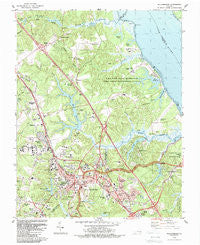 Williamsburg Virginia Historical topographic map, 1:24000 scale, 7.5 X 7.5 Minute, Year 1984