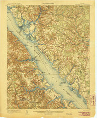 Williamsburg Virginia Historical topographic map, 1:62500 scale, 15 X 15 Minute, Year 1906