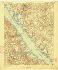 Williamsburg Virginia Historical topographic map, 1:62500 scale, 15 X 15 Minute, Year 1906