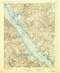 Williamsburg Virginia Historical topographic map, 1:62500 scale, 15 X 15 Minute, Year 1906