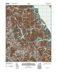 Williamsburg Virginia Historical topographic map, 1:24000 scale, 7.5 X 7.5 Minute, Year 2010