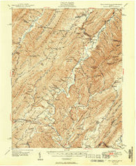 Williamsville Virginia Historical topographic map, 1:62500 scale, 15 X 15 Minute, Year 1949
