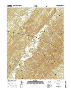Williamsville Virginia Current topographic map, 1:24000 scale, 7.5 X 7.5 Minute, Year 2016