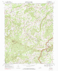 Willis Virginia Historical topographic map, 1:24000 scale, 7.5 X 7.5 Minute, Year 1968