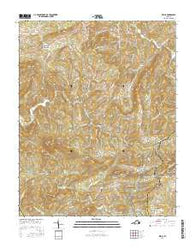 Willis Virginia Current topographic map, 1:24000 scale, 7.5 X 7.5 Minute, Year 2016