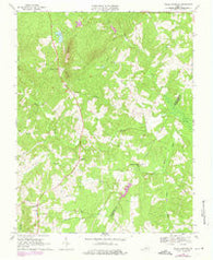 Willis Mountain Virginia Historical topographic map, 1:24000 scale, 7.5 X 7.5 Minute, Year 1968