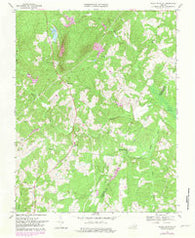 Willis Mountain Virginia Historical topographic map, 1:24000 scale, 7.5 X 7.5 Minute, Year 1968