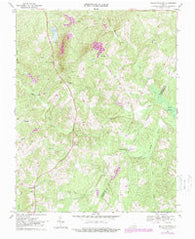 Willis Mountain Virginia Historical topographic map, 1:24000 scale, 7.5 X 7.5 Minute, Year 1968