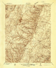 Winchester Virginia Historical topographic map, 1:48000 scale, 15 X 15 Minute, Year 1938
