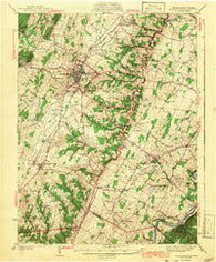Winchester Virginia Historical topographic map, 1:62500 scale, 15 X 15 Minute, Year 1942