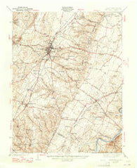 Winchester Virginia Historical topographic map, 1:62500 scale, 15 X 15 Minute, Year 1942