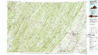 Winchester Virginia Historical topographic map, 1:100000 scale, 30 X 60 Minute, Year 1983