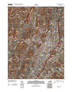 Winchester Virginia Historical topographic map, 1:24000 scale, 7.5 X 7.5 Minute, Year 2010