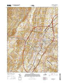 Winchester Virginia Current topographic map, 1:24000 scale, 7.5 X 7.5 Minute, Year 2016