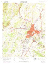 Winchester Virginia Historical topographic map, 1:24000 scale, 7.5 X 7.5 Minute, Year 1966