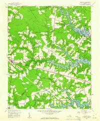 Windsor Virginia Historical topographic map, 1:24000 scale, 7.5 X 7.5 Minute, Year 1944