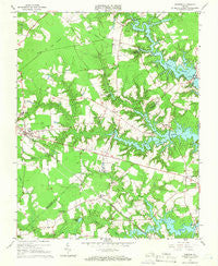 Windsor Virginia Historical topographic map, 1:24000 scale, 7.5 X 7.5 Minute, Year 1965