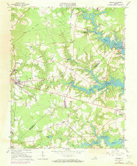 Windsor Virginia Historical topographic map, 1:24000 scale, 7.5 X 7.5 Minute, Year 1965
