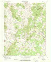 Woodville Virginia Historical topographic map, 1:24000 scale, 7.5 X 7.5 Minute, Year 1971